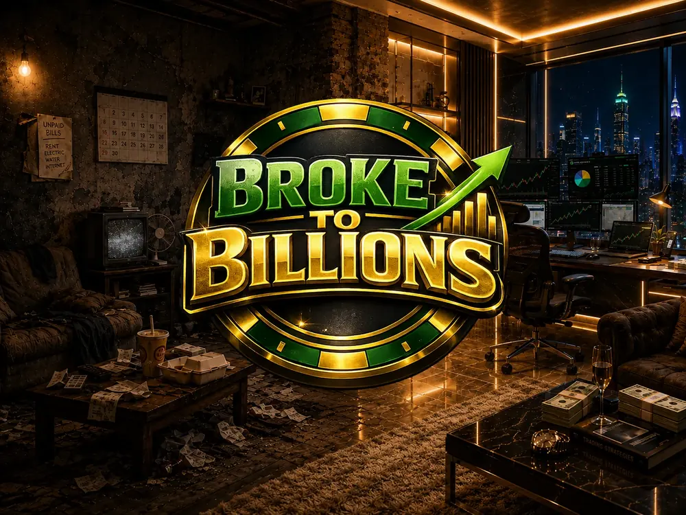 Broke to Billions key art: Every fortune should have a story.