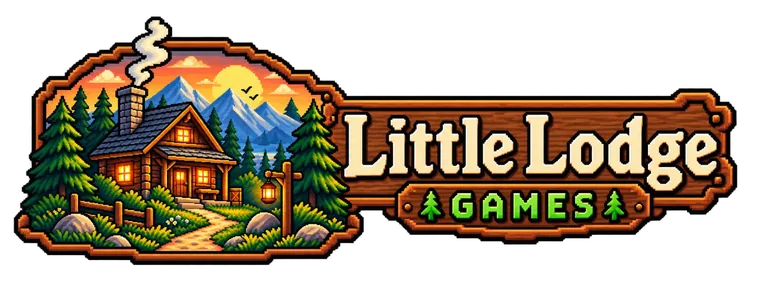 Little Lodge Games pixel art logo